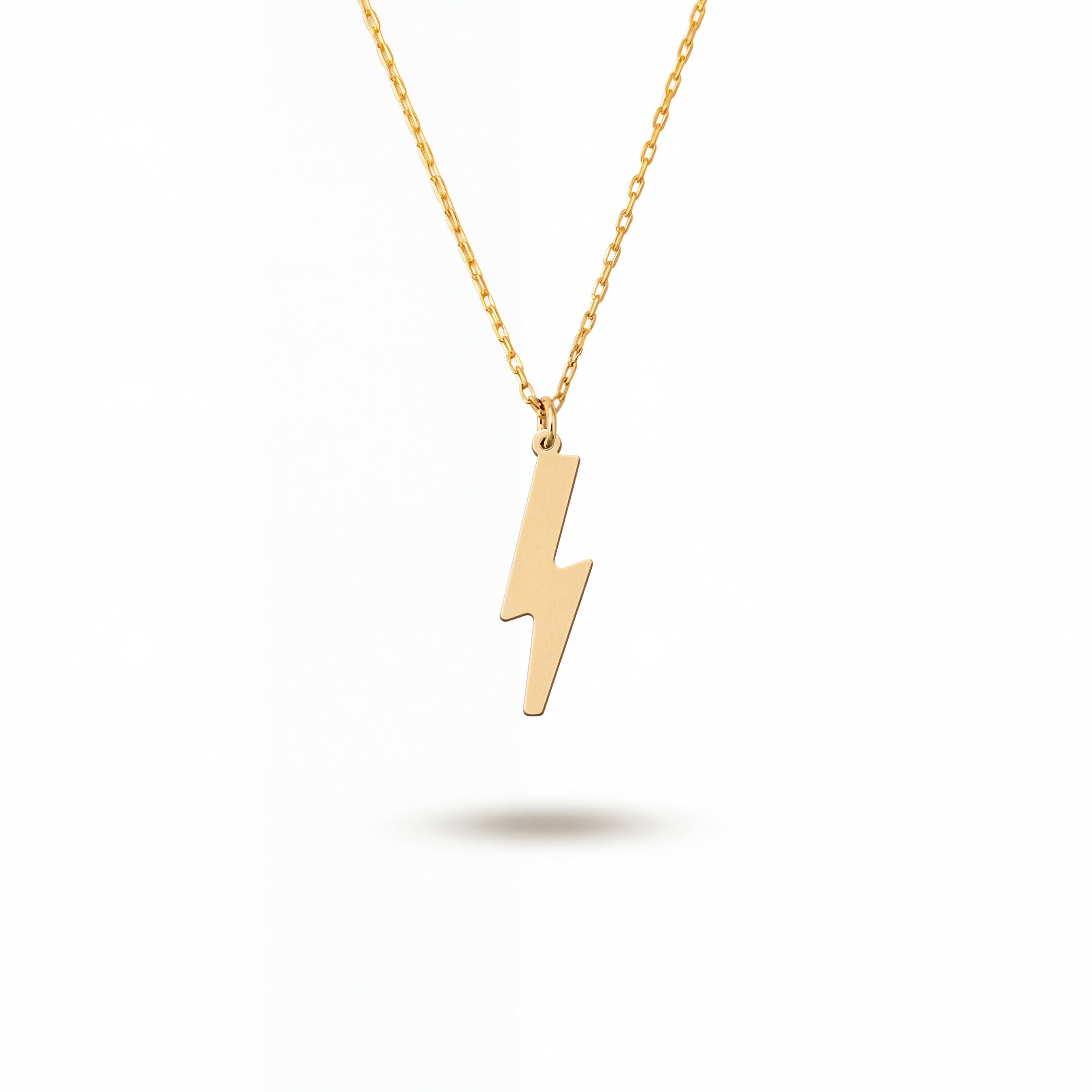 Tiny Lightning Necklace Sterling Silver