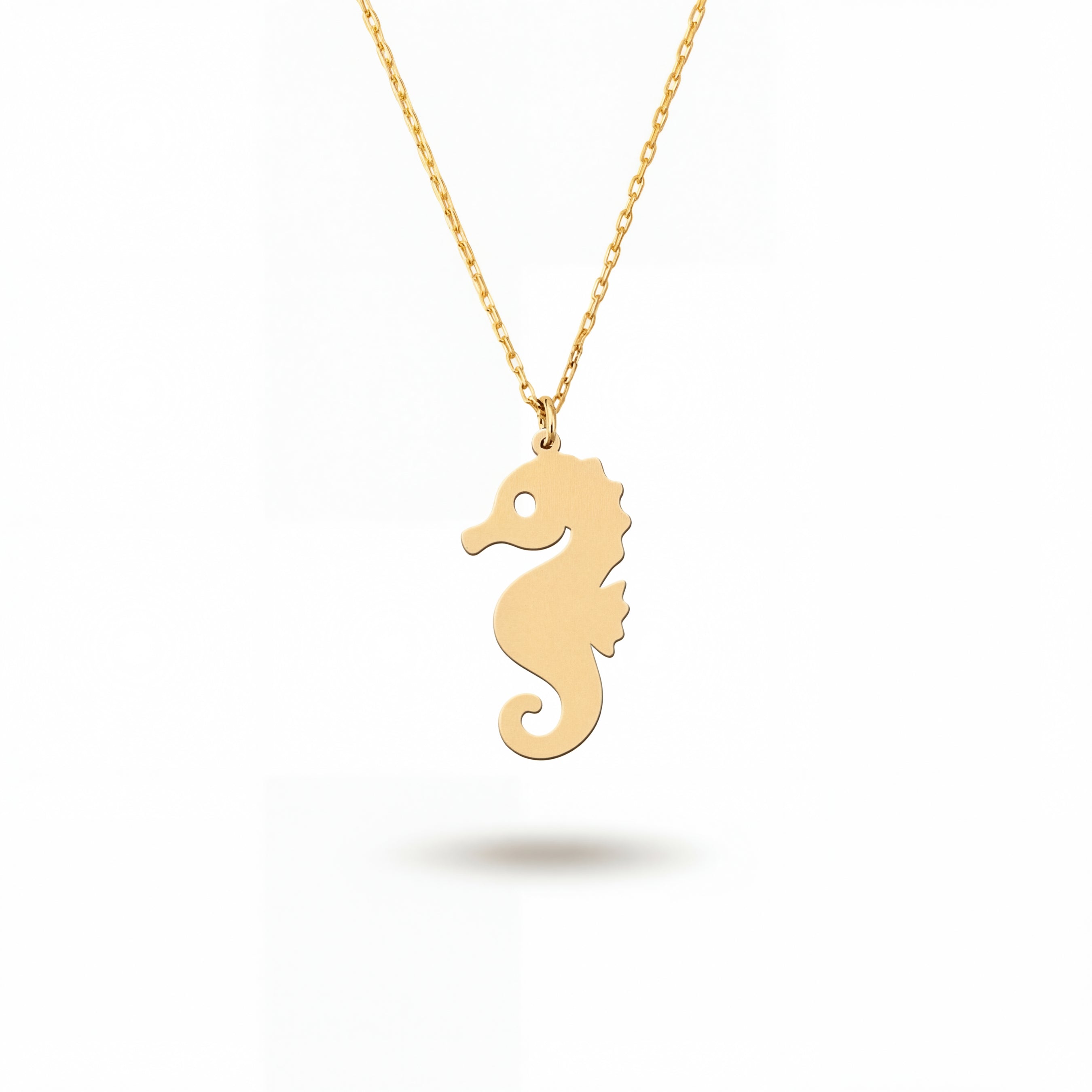 Seahorse Sterling Silver Necklace in 18k Gold Vermeil