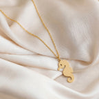 Seahorse Sterling Silver Necklace in 18k Gold Vermeil