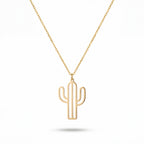 Cactus Necklace in Gold Vermeil over Sterling Silver