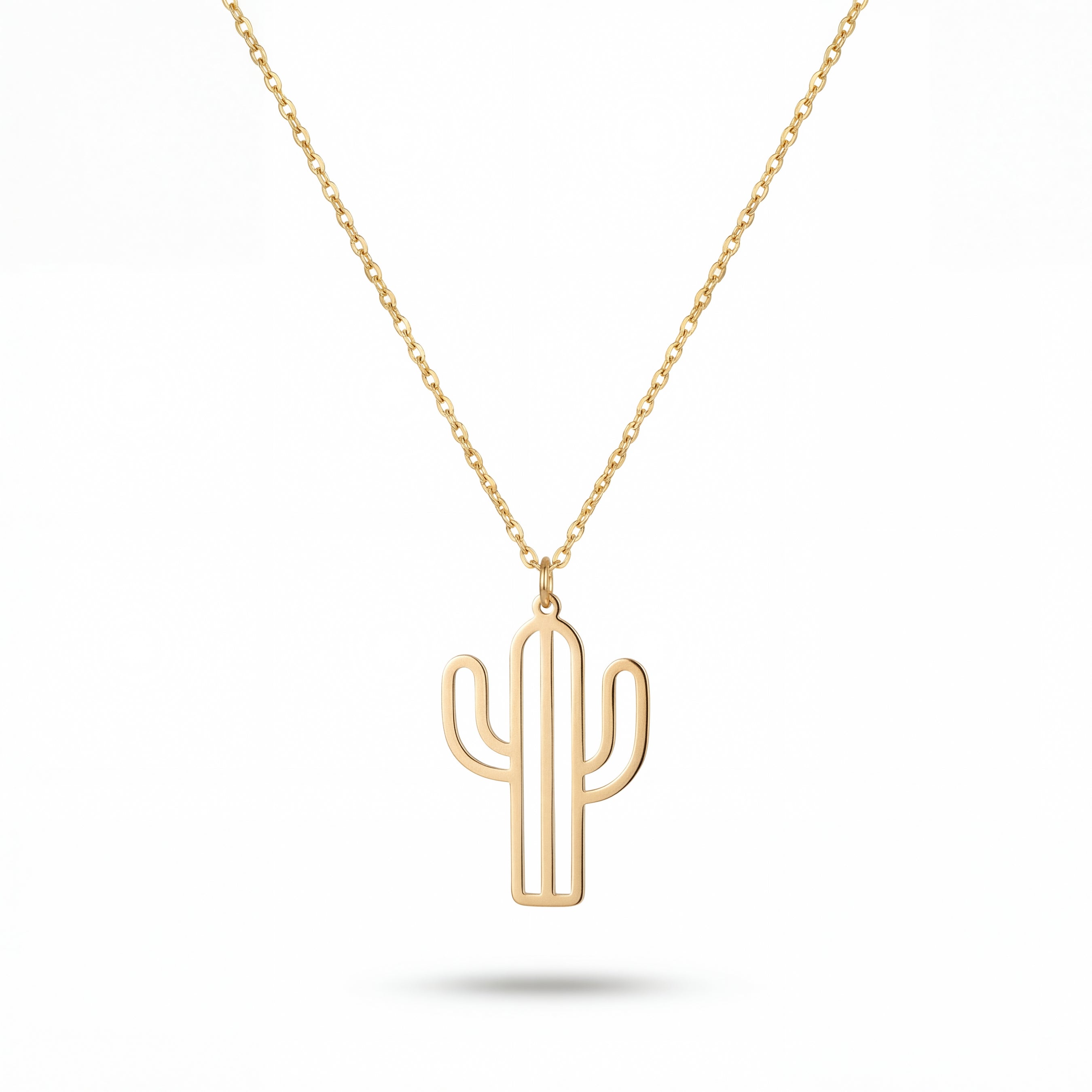 Cactus Necklace in Gold Vermeil over Sterling Silver