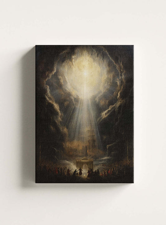 Acts 13:39 Divine Radiance Sacred Art Canvas Print