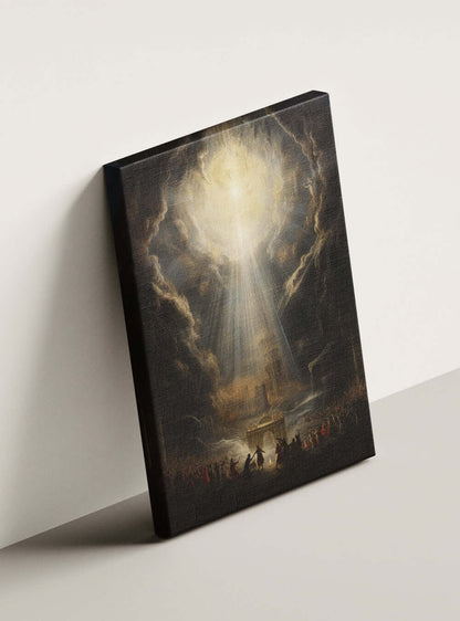 Acts 13:39 Divine Radiance Sacred Art Canvas Print