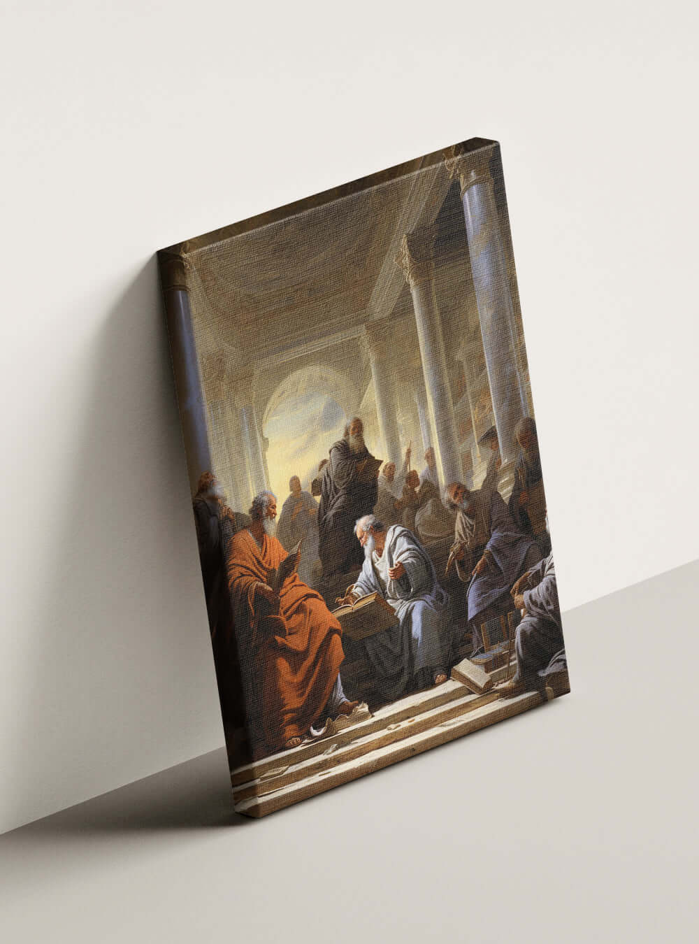 Acts 17:11 Majestic Philosophers | Christian Canvas Print