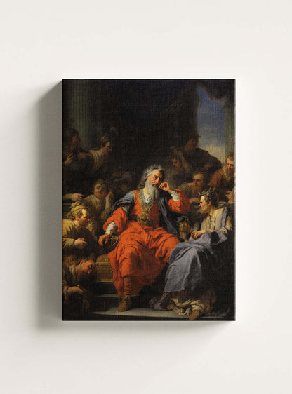 Acts 20:30 Regal Gathering Bible Art Canvas Print