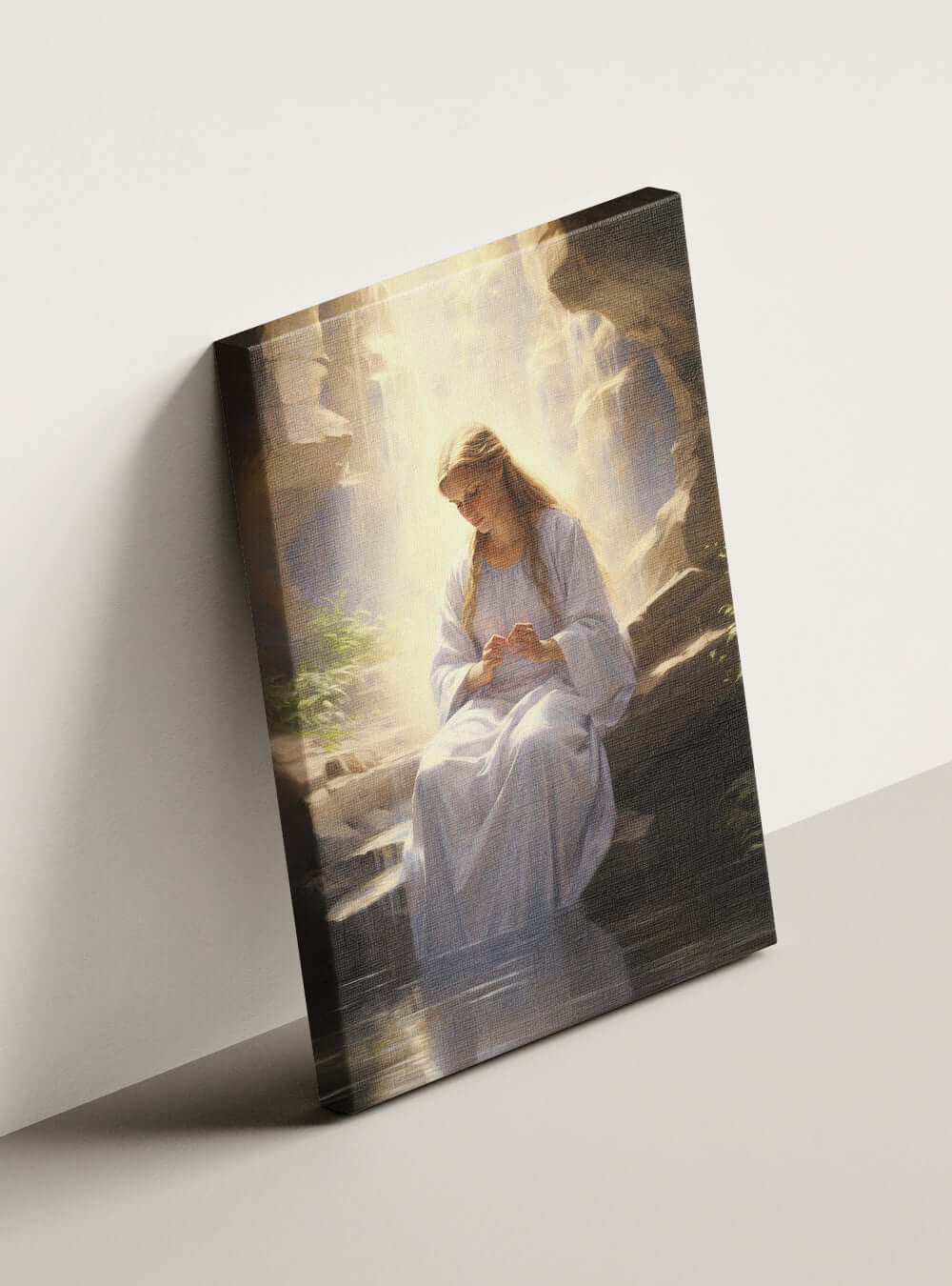 Angelic Canvas - Joshua 1:8 - Modern Christian Wall Art Print