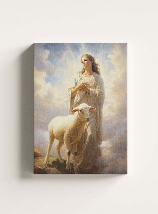 Angelic Revelation 8:1 Christian Canvas Wall Art Print