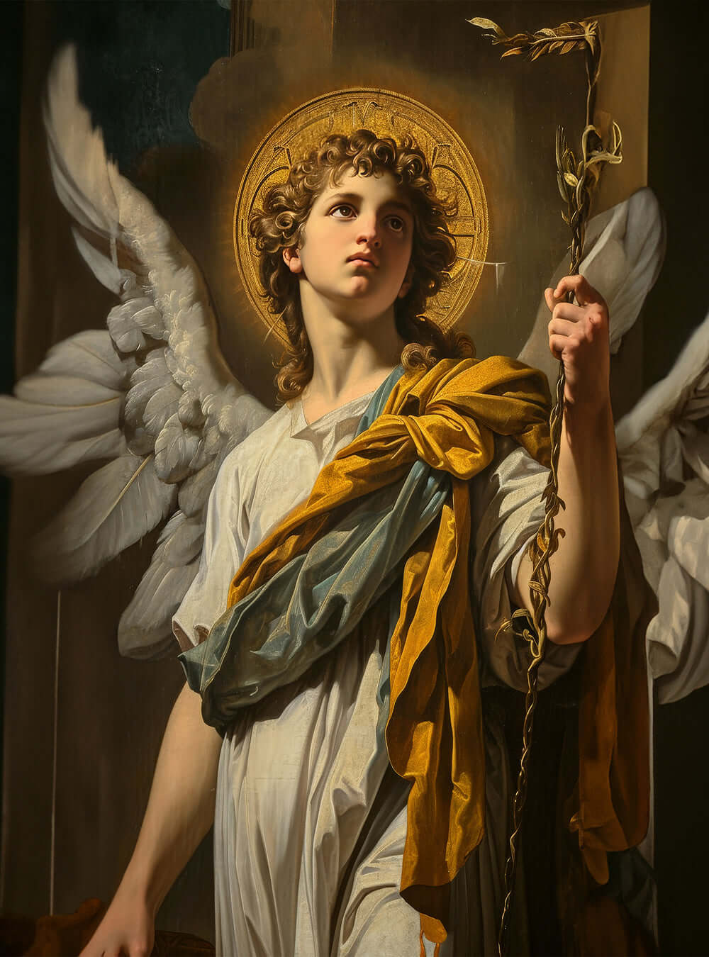 Angel of Balance Religious Painting Bible Art Print