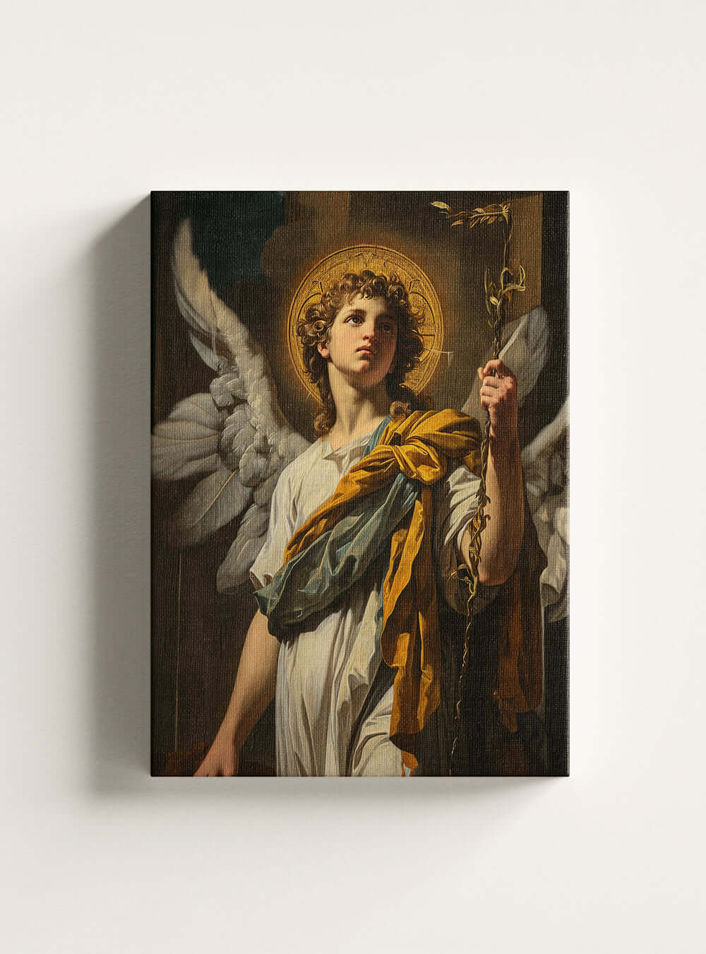 Angel of Balance: Bible Verse Art on Canvas - Christian Wall Decor