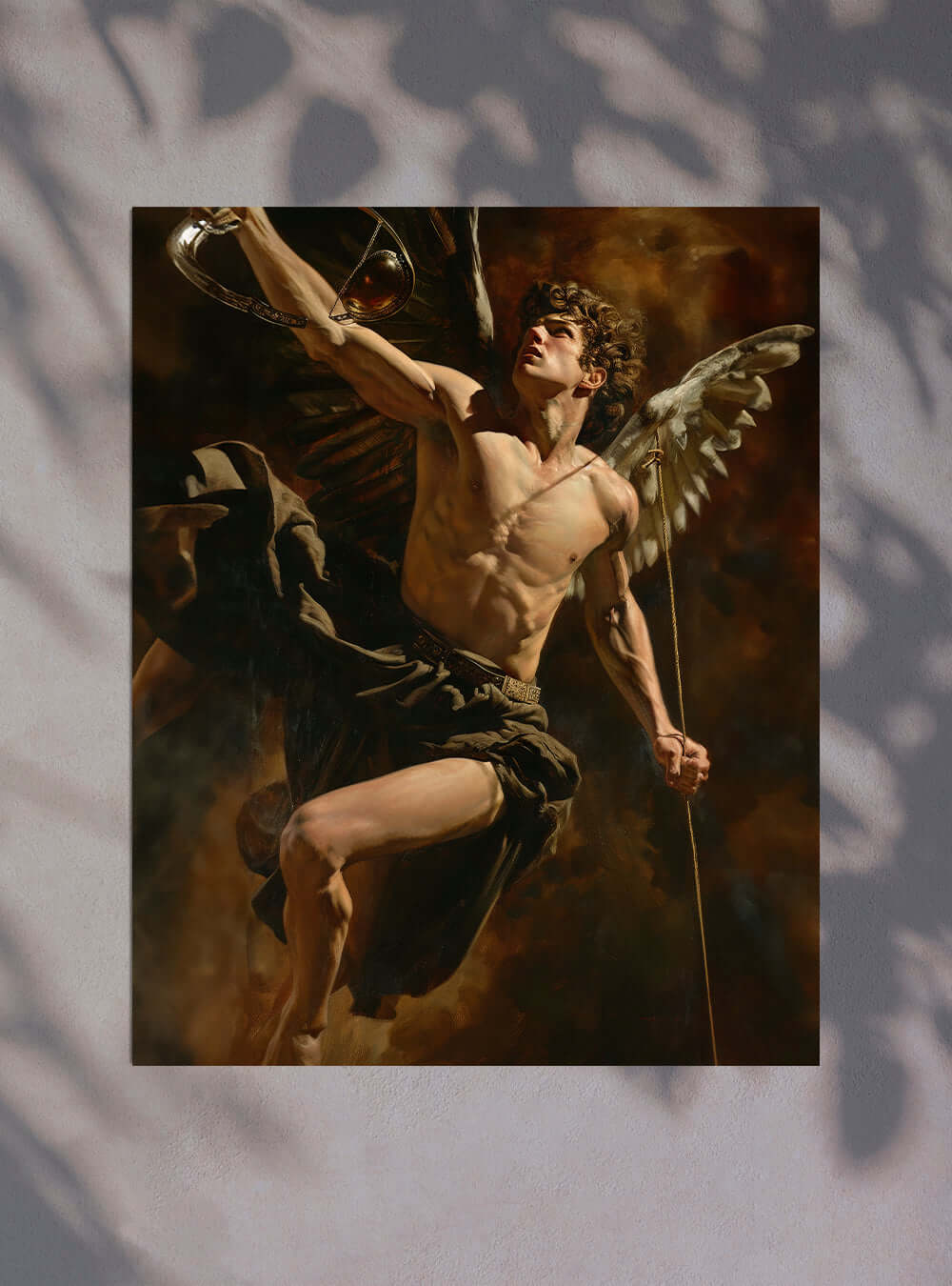 Archangel Art Poster - Triumph of Virtue Christian Bible Verse Wall Art