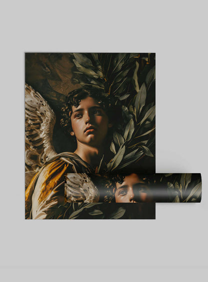 Archangel Olive Branch Christian Art Gift Poster Print