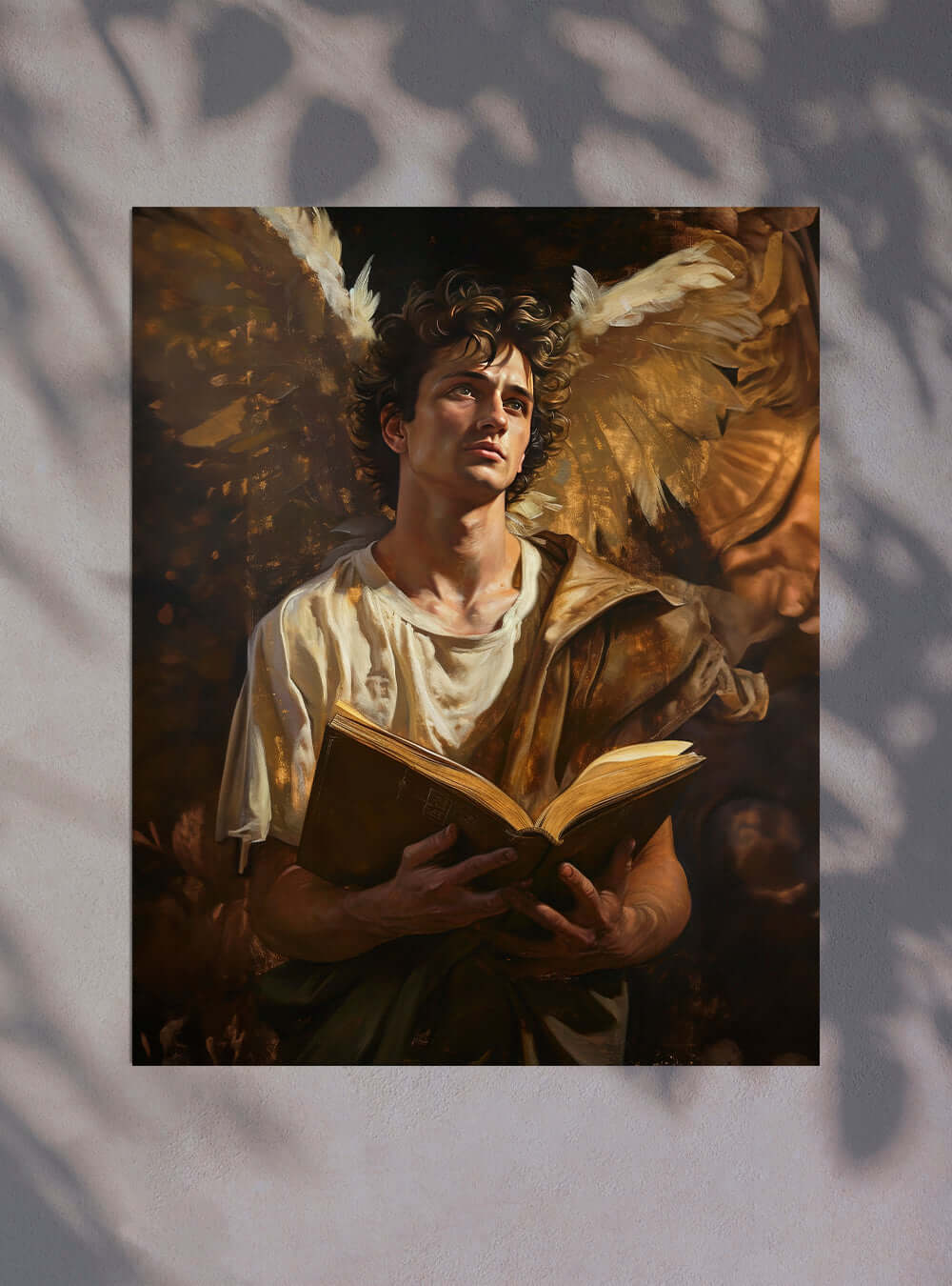 Archangel Poster Print: Christian Art Gift and Neoclassical Wisdom