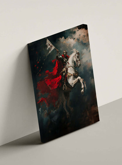 Artistic Grace: Saint George Overcoming Adversity Christian Canvas Print