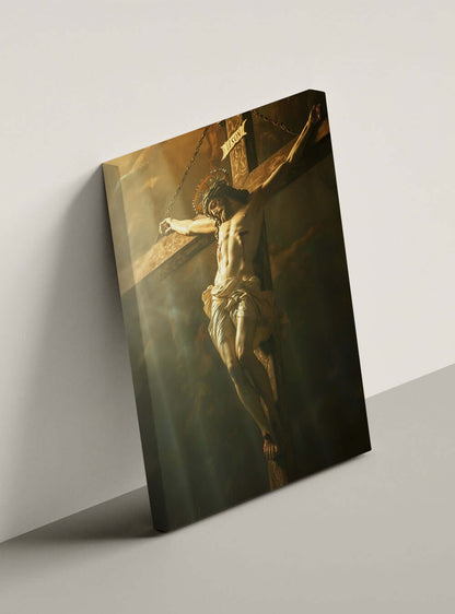 Balancing Spiritual & Worldly Wisdom - Christian Neoclassical Canvas