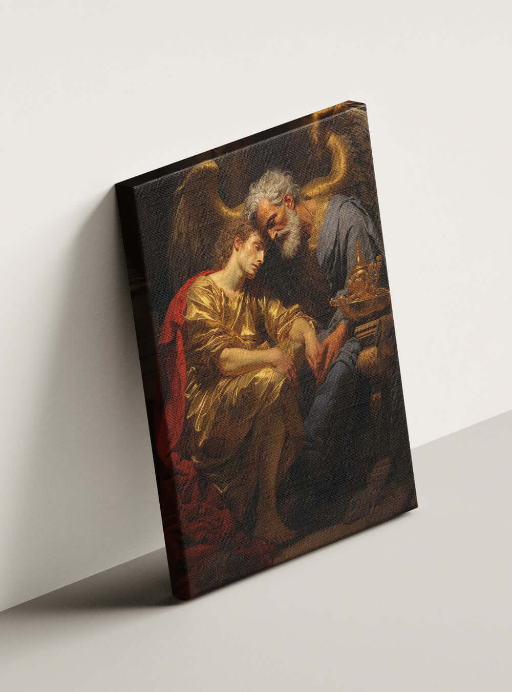 Bible Art Canvas - Luke 16:13 Epiphany - Scripture Print