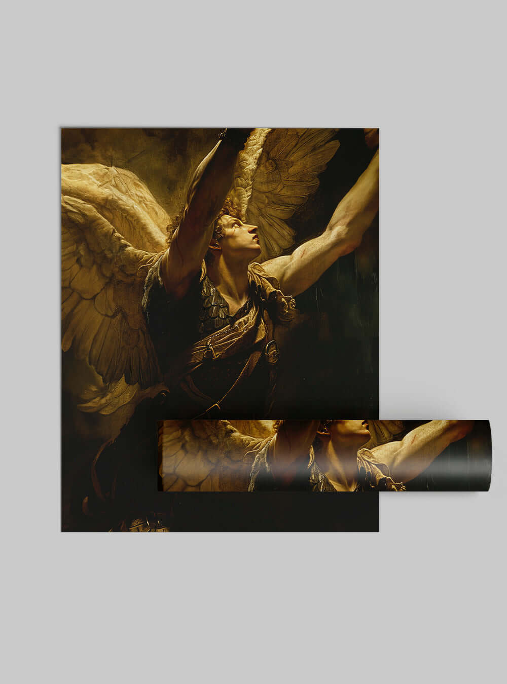 Bible Art: Triumphant Archangel Christian Home Decor Poster Print