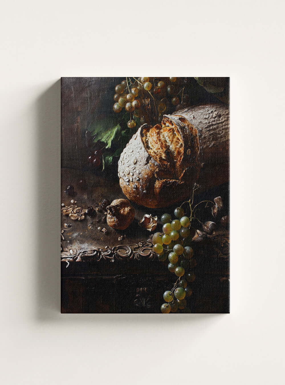 Bible Verse Canvas | Rye Bread - Exclusive Christian Painting Print