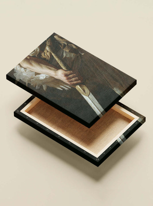 Bible Verse Canvas of Sincerity - Romans 12:9: Angelic Warrior Christian Wall Decor