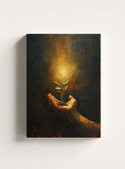 Bible Verse Encouragement Canvas - Religious Painting Picture Print