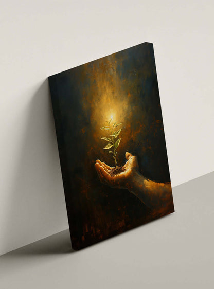 Bible Verse Encouragement Canvas - Religious Painting Picture Print