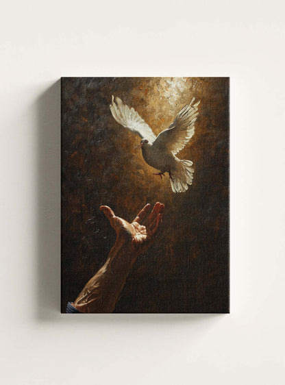 Bible Verse Picture Emphasizing Kindness and Generosity on Fine Art Canvas