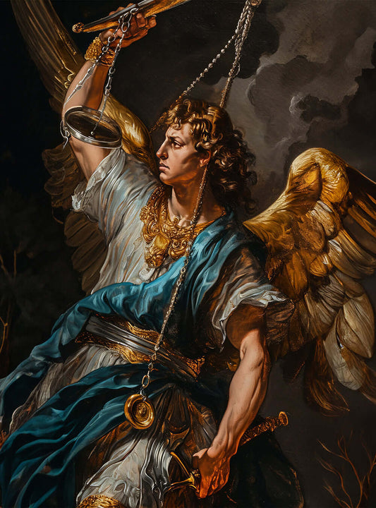 Bible Verse Picture Neoclassical Angelic Allegory Christian Artwork Poster