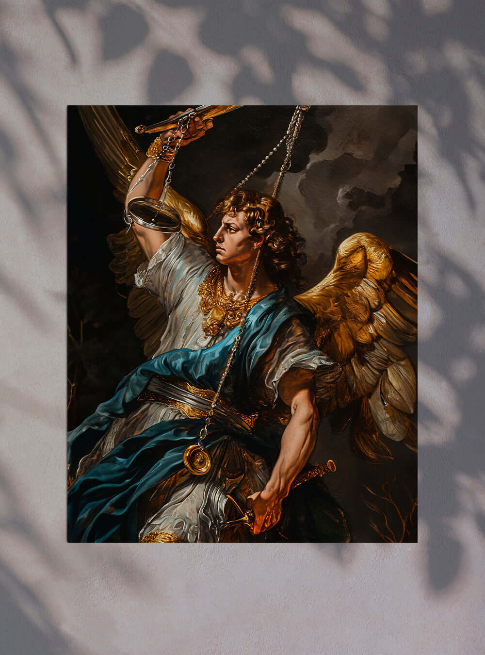 Bible Verse Picture Neoclassical Angelic Allegory Christian Artwork Poster