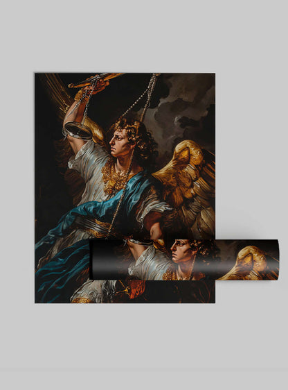 Bible Verse Picture Neoclassical Angelic Allegory Christian Artwork Poster