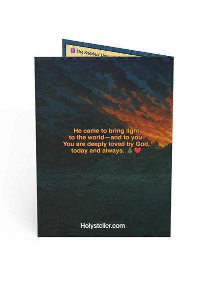 Biblical Card Anime-Designed Resurrection Christian Postcard