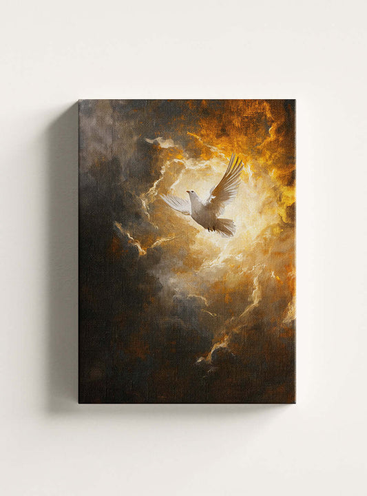 Biblical Empowerment: Christian Art Canvas Print featuring Ephesians 3:16