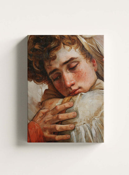 Biblical Harmony Canvas Print of Neoclassical Painting