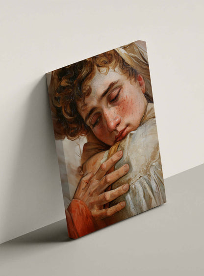 Biblical Harmony Canvas Print of Neoclassical Painting