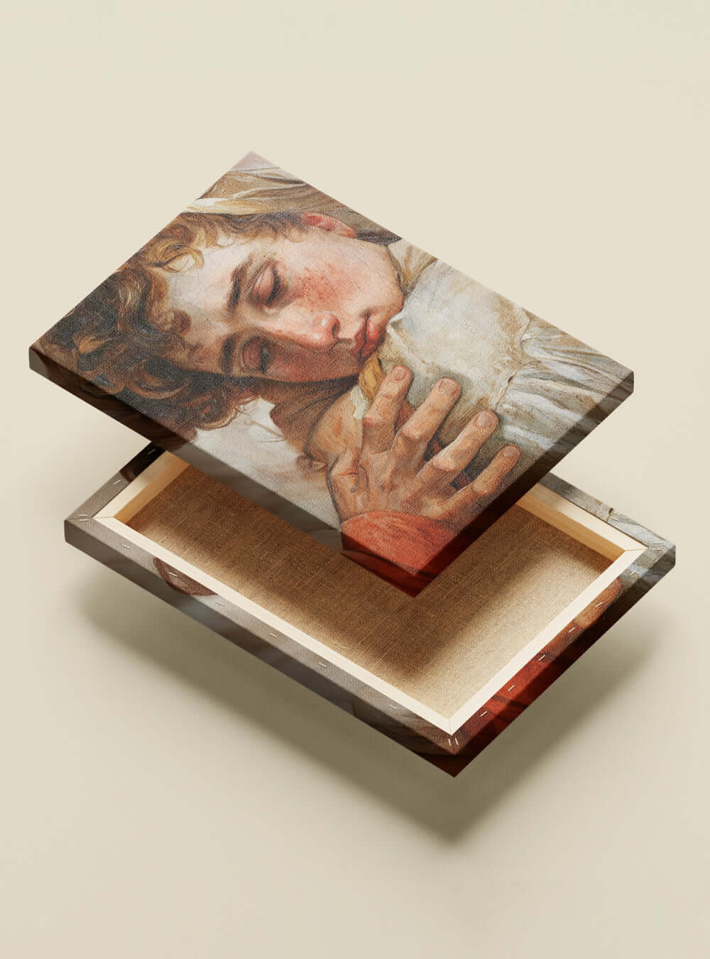 Biblical Harmony Canvas Print of Neoclassical Painting