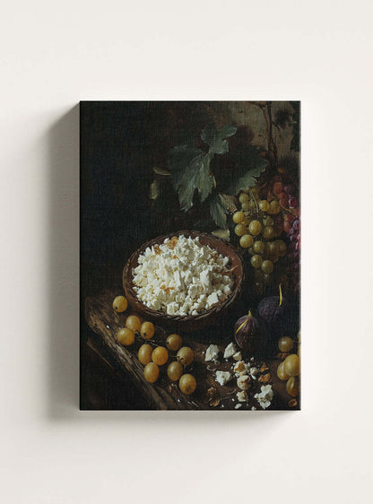 Biblical Nourishment Impression: Christian Wall Art on Canvas