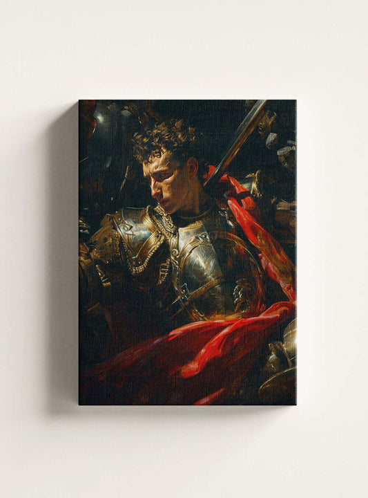 Biblical Symbolic Artwork of St. George Leadership Bible Canvas Print