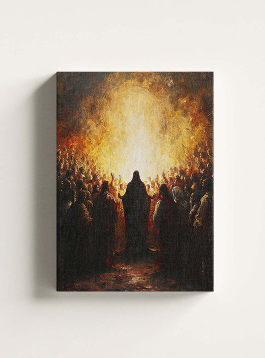 Books of the Bible Canvas: Psalm 9:1 Enriching Christian Artwork