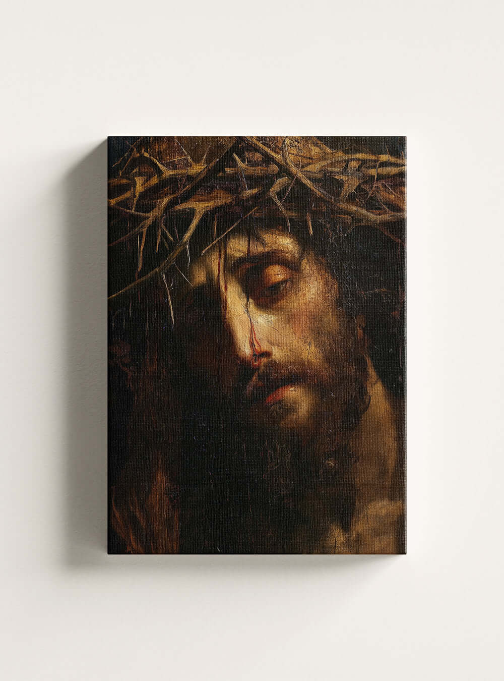 Books of the Bible Christian Canvas: Neoclassical Painting Style Scripture Image Print