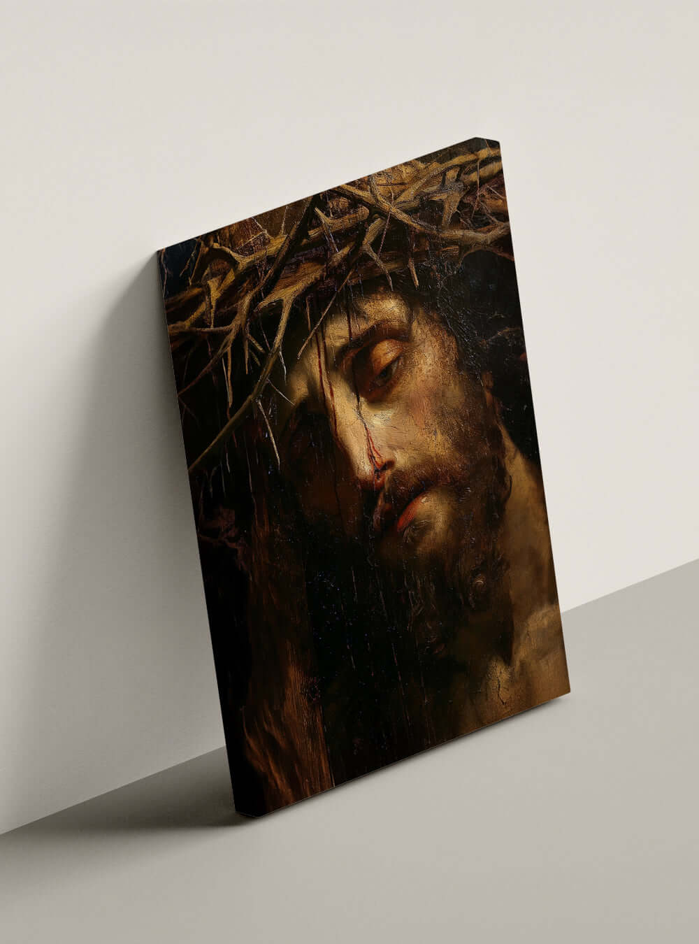 Books of the Bible Christian Canvas: Neoclassical Painting Style Scripture Image Print