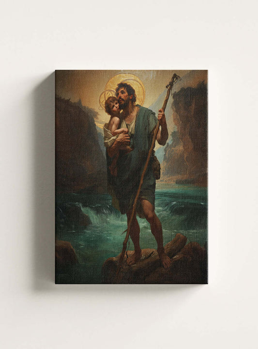 Christ Painting Canvas - Holy Guidance - Bear one another's burdens - Christian Home Decor