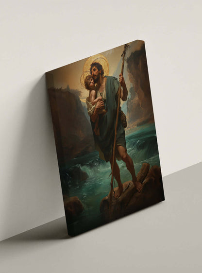 Christ Painting Canvas - Holy Guidance - Bear one another's burdens - Christian Home Decor