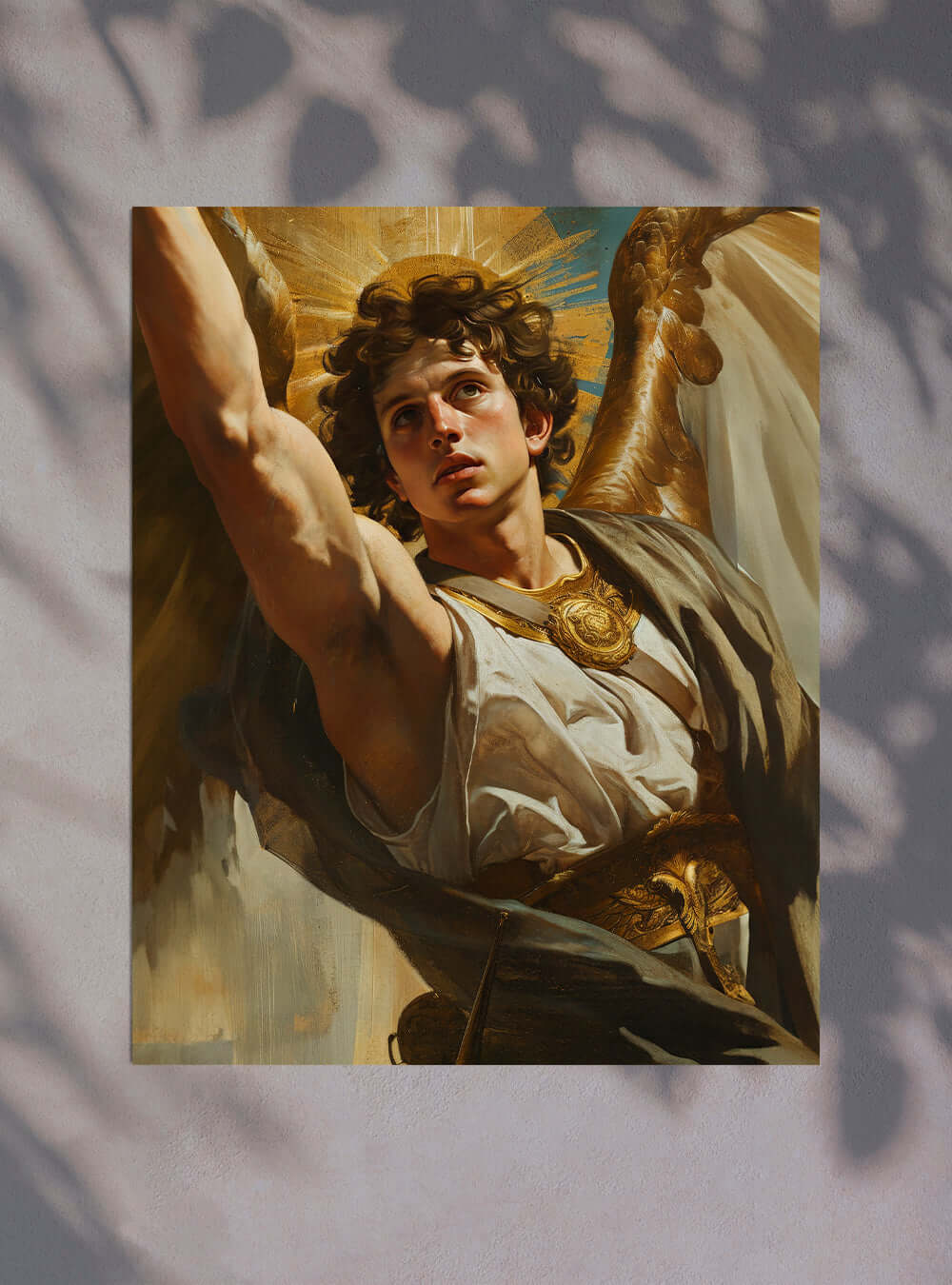 Christian Art Gift - Neoclassical Archangel Valor Poster Print