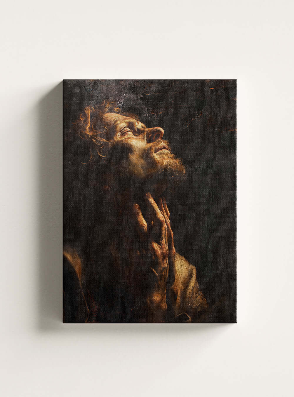 Christian Art Gift: Neoclassical Loneliness Overcome Canvas Print