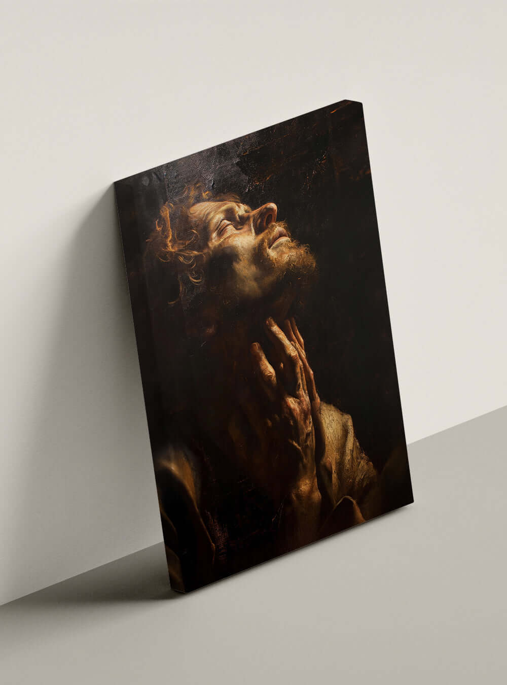 Christian Art Gift: Neoclassical Loneliness Overcome Canvas Print