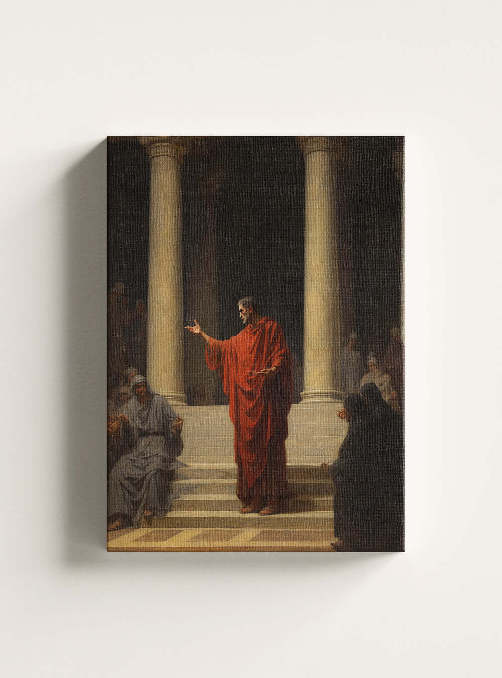 Christian Artwork Acts 20:31 Orator's Voice Canvas Print