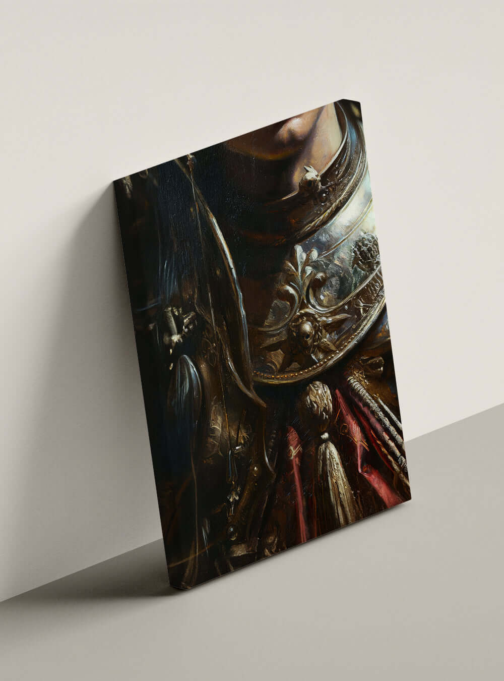 Christian Artwork Neoclassical Chiaroscuro Armor Bible Canvas Print