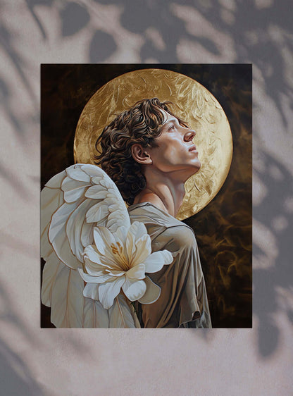 Christian Artwork: 'Angelic Creativity' Poster Print by Holysteller