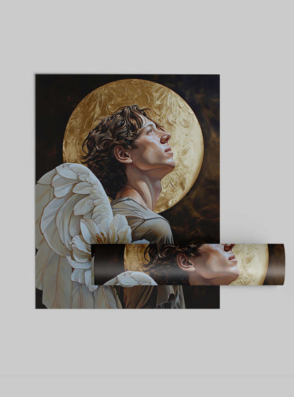 Christian Artwork: 'Angelic Creativity' Poster Print by Holysteller