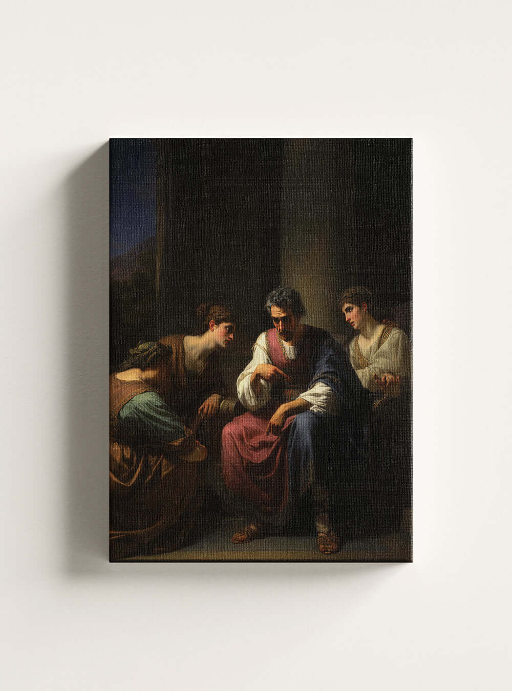 Christian Canvas - Intimate Scene James 2:8 Home Decor Print