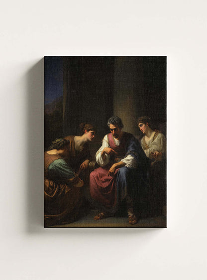 Christian Canvas - Intimate Scene James 2:8 Home Decor Print