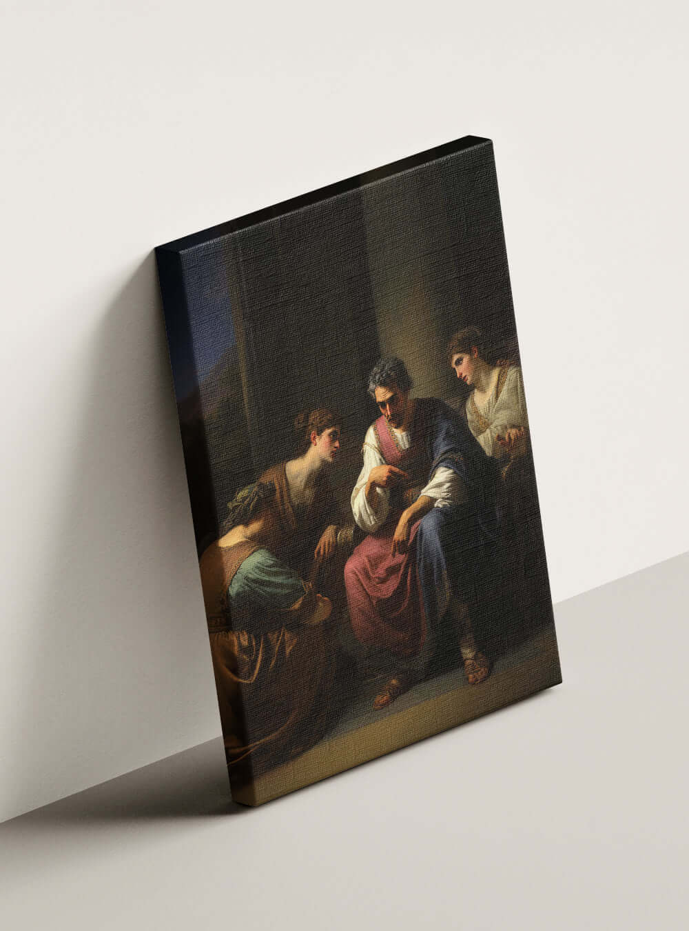 Christian Canvas - Intimate Scene James 2:8 Home Decor Print